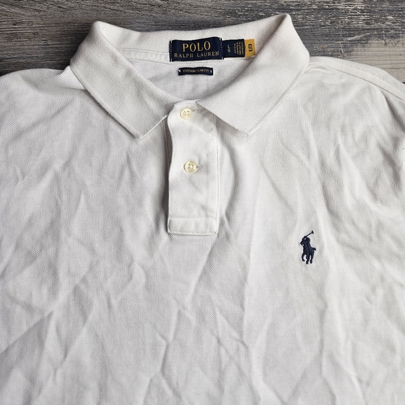 Polo Ralph Lauren White Long Sleeve Men's Large Custom Slim Fit - Picture 2 of 9
